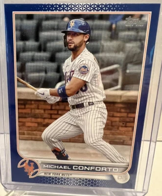 Michael Conforto 2022 Topps Serie 1 Borde Azul SP Paralelo New York Mets Foto 1 de 2