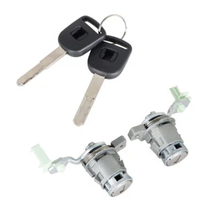 LEFT & RIGHT DRIVER SIDE DOOR LOCK CYLINDER FOR Honda Civic 2001-2005 W/2 KEY - Bild 1 von 10