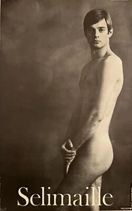 1968 Selimaille Publicis 1st Nude MAN Ad JEAN-FRANÇOIS BAURET Gay Hippie Poster! - Picture 1 of 24