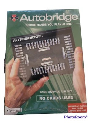Autobridge Playing Board Bridge Card Game Grimaud France Strategy JMS Vintage - Image 1 of 2