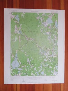 Estanque Snipatuit Massachusetts 1958 original vintage mapa de ratón del USGS - Imagen 1 de 1
