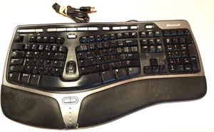 Microsoft Natural Ergonomic Keyboard 4000 v1.0 KU-0462 Wired - Picture 1 of 10