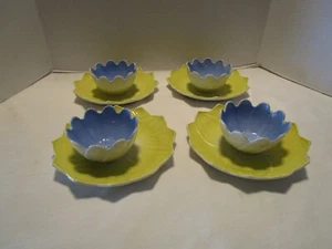 Vintage Anchor Hocking/Fire King Vitrock 8 Pc. Lotus plates & Berry bowls 1940's - Picture 1 of 9