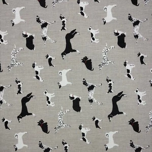 SUNBRELLA 145414 FETCH BONE DOG BREEDS OUTDOOR INDOOR WOVEN FABRIC BY YARD 54"W - Picture 1 of 7