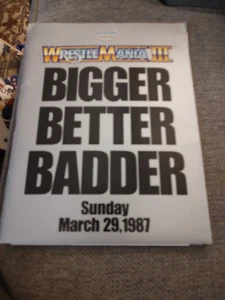 1987 Wrestlemania III Media Press Kit w/Press releases VERY RARE NO PHOTOS🔥 - Picture 1 of 3