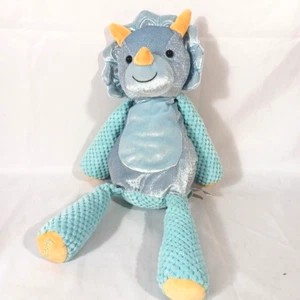 Scentsy Buddy Terra The Triceratops Dinosaur Plush Stuffed Animal Blue yellow - Picture 1 of 5