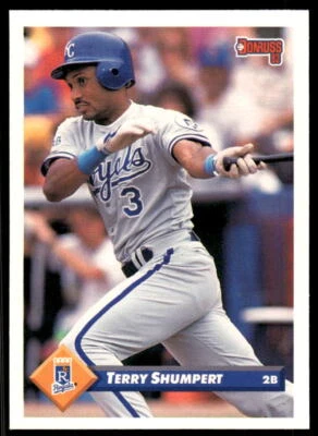 1993 Donruss 601 Terry Shumpert Kansas City Royals Baseball Card - Image 1 of 2