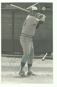 Vern Benson autographed Toronto Blue Jays postcard