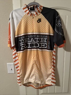 Camiseta deportiva de ciclismo Champion System Flint Hills Death Ride talla XXL amarilla/negra Foto 1 de 4