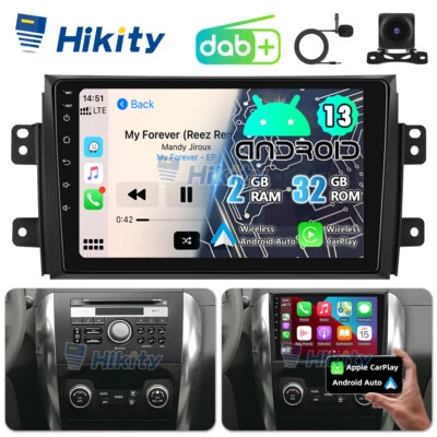 DAB+ CarPlay Android15 Autoradio Für Suzuki SX4 Fiat Sedici 06-13 2+32G GPS Navi - Bild 1 von 4