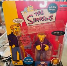 2002 The Simpsons Hank Scorpio Action Figure WOS Playmates All-Star Voices NIB!
