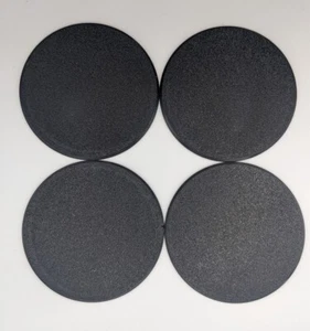 Pack of 4, 100 mm Plastic Round Bases Miniature Wargames Table Top Games DnD - Picture 1 of 3