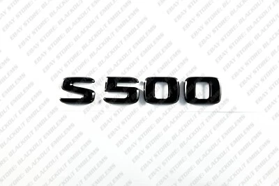Carta maletero emblemas negro brillante para Mercedes-Benz S500 W140 W220 W221 W222 W223 Foto 1 de 4