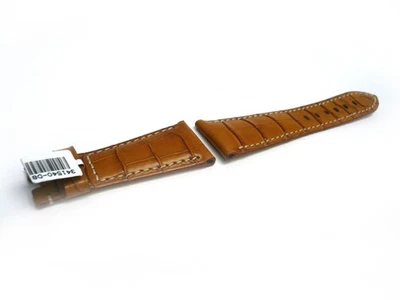 Original Panerai Mustard Alligator Watch Strap 27x20 Regular Deployant with Tags - Image 1 of 3