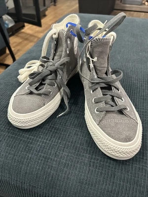 Converse Chuck Taylor All Star Hiker Hi Top Womens 8.5 Grey Suede Never Warn - Image 1 of 4