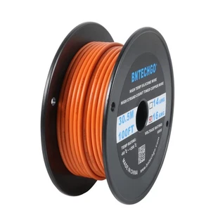 16 Gauge Silicone Wire Spool 100 ft Orange Flexible 16 AWG Stranded Tinned Co... - Picture 1 of 6