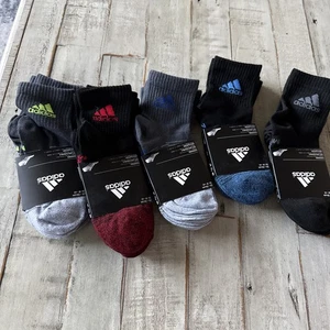 Adidas Ankle Socks 3 Packs (5 Packs Included) Sz 24-26 Cm - Bild 1 von 6