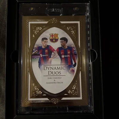 2024 Joāo Cancelo/Alejandro Balde: DYNAMIC DUOS-24K GOLD FRAME 7/9, 5x7Futera - Image 1 of 4