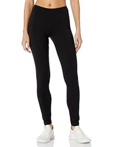 Hanes Women's Cotton Leggings Q71129 1 Pair, Black, Small - Picture 1 of 4