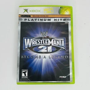 WWE WrestleMania 21 Platinum Hits (Microsoft Xbox, 2005) Completo (CIB) - Imagen 1 de 3
