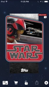 Topps Star Wars Digital Card Trader Poe Dameron Retro Stickers Insert - Picture 1 of 1