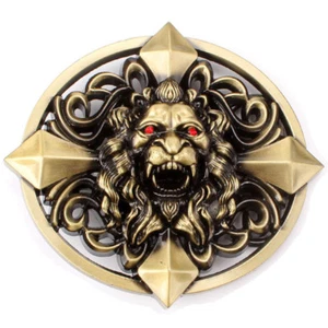 Löwe Gürtelschnalle Western Cowboy Indianer Motorradfahrer (HLN-02) - Bild 1 von 2