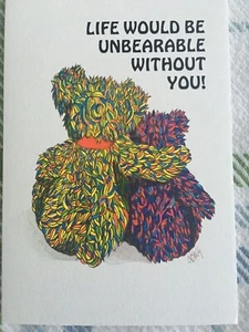 New Blue Mountain Arts LIFE WOULD BE UNBEARABLE WITHOUT YOU/ HAPPY ANNIVERSARY - Picture 1 of 3