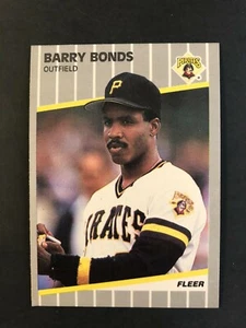 1989 Fleer Baseball Card #202 Barry Bonds Pittsburgh Pirates - Picture 1 of 2