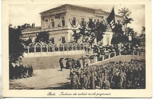 1926 GREECE RHODES AEGEAN BOARDING OF TURKISH PRISONER SOLDIERS ITALIAN OCCUP - Picture 1 of 2
