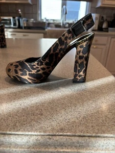 Nicole By Nicole Miller Slingback Animal Print Pump/Sz 6.5/Brand New/Gorgeous - Picture 1 of 7