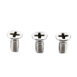 Musiclily Pro 3Pcs #8-32x3/8" Stainless Steel Phillips Countersunk Block Screws - Picture 1 of 4