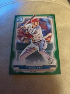 Trea Turner - 2020 Topps Gypsy Queen - Green Variation Parallel - #55