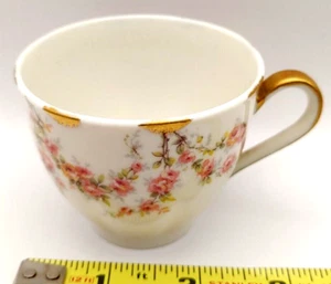 Taza de té Theodore Haviland New York Varenne Demitasse 3,5" borde dorado - Imagen 1 de 4
