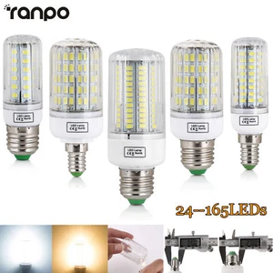 E14 E27 5730 SMD 7W 12W 15W 30W 45W LED Corn Bulb Lamp Candle Light AC110V 220V