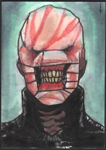 HELLRAISER Skizzenkarte PLAUDERER Kunst vom Künstler Schildkröte Original Kunst Büste - Bild 1 von 1