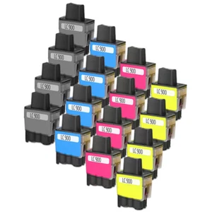 Cartuchos de tinta compatible non oem LC900 XL para impresoras Brother MFC - Imagen 1 de 12
