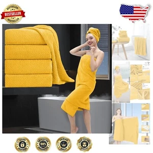 Super Soft Jumbo Bath Sheets - 35"x70" Microfiber Towel Set for Spa and Home - Picture 1 of 10