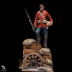 Soldado Británico Batalla de Rorke's Drift 54 mm Juguete de Lata Pintado Soldado | Nivel de Arte - Imagen 1 de 5