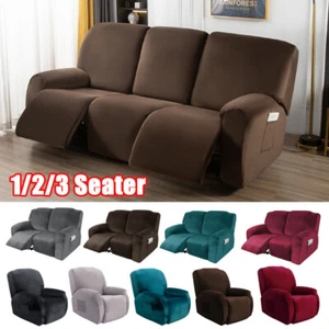 Fundas de sofá reclinable elásticas 1/2/3 asientos sofá sofá funda protectora - Imagen 1 de 51