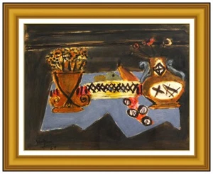 Henri Hayden Original Still Life Painting On Board Signed Framed Authentic Art - Picture 1 of 4
