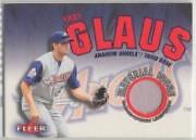 2001 Fleer Genuine Material Issue Anaheim Angels Baseball Card #TG1 Troy Glaus
