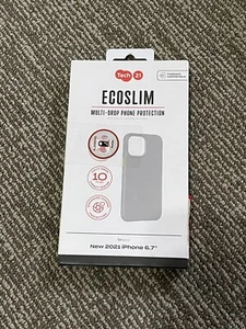 Tech 21 Ecoslim 2021 iPhone 6.7” Case Gray/green Buttons iPhone 12,13,14 Pro Max - Picture 1 of 2