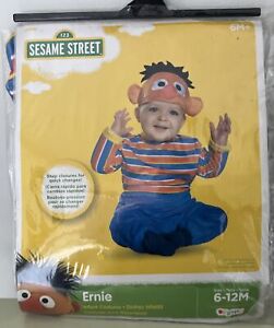 Sesame Street Ernie Infant Costume 6-12 Months Halloween Birthday Disguise NIP