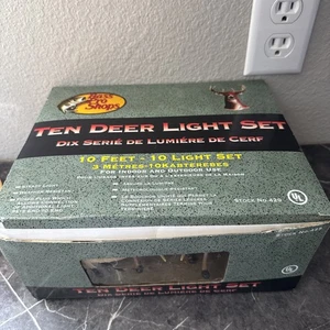 ten deer light set bass pro Christmas Tree Decore - Picture 1 of 7