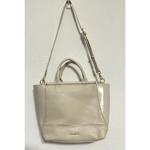 Steve Madden Faux Leather Tote Bag Beige Crossbody Convertible - Picture 1 of 11