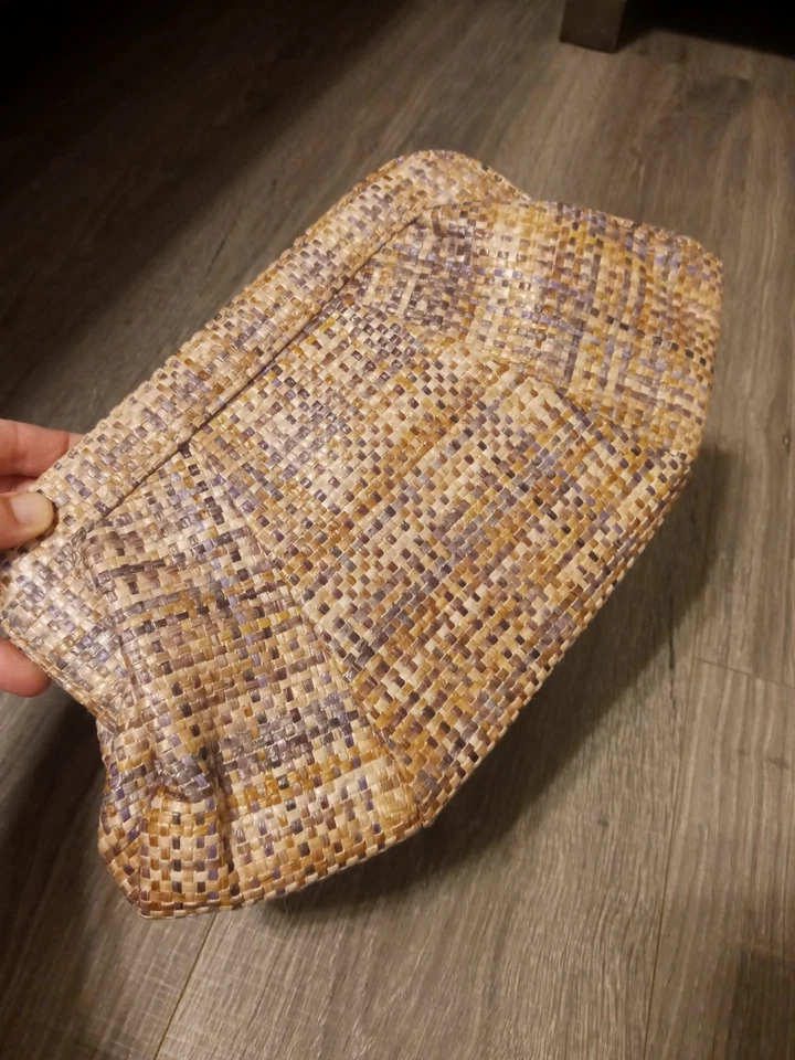 Bolsa clutch de tecido Lauren Merkin - Imagem 1 de 4