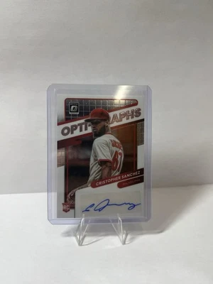 2022 Panini Donruss Optic - Optigraphs Cristopher Sanchez #OG-CS (AU, RC) - Image 1 of 2