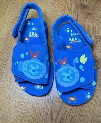 Vtg 2001 Blue’s Clues Sea Adventures Toddler Sandals Size 5/6 Viacom - Image 1 of 4