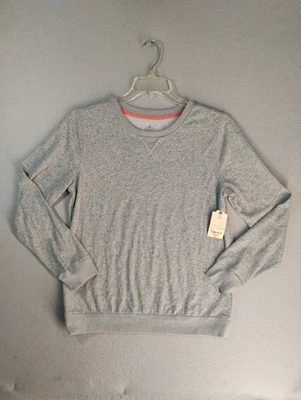 Sudadera para mujer St Johns Bay gris mediana manga larga cuello redondo tejido pulóver Foto 1 de 4