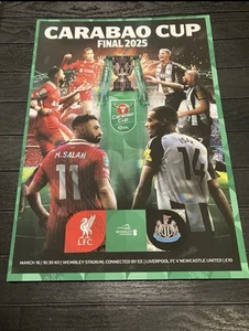 LIVERPOOL V NEWCASTLE UNITED 2025 CARABAO LEAGUE CUP FINAL PROGRAMME MINT - Picture 1 of 1